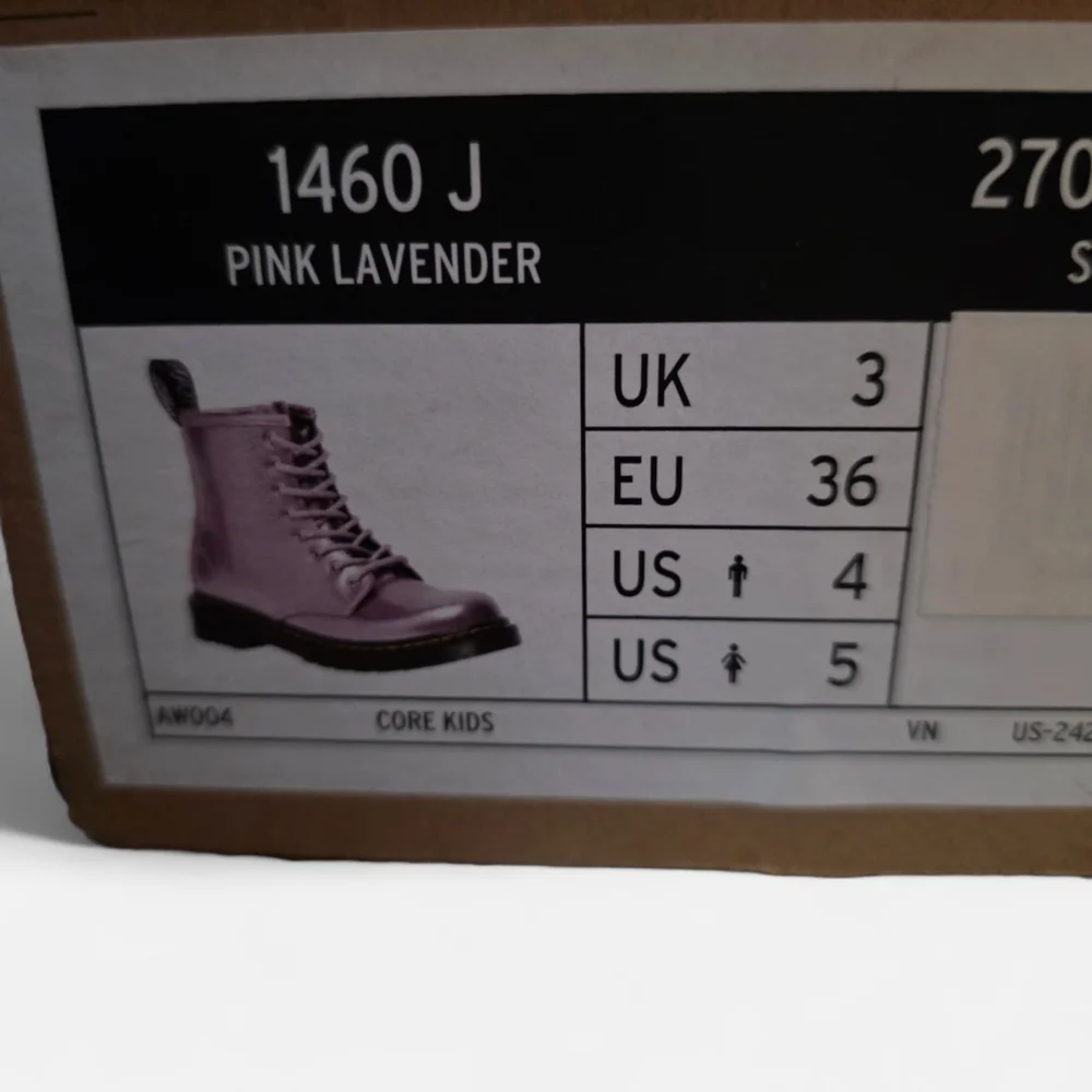 NEW Dr. Martens Shiny Pink Lavender Spark Boots Size 5